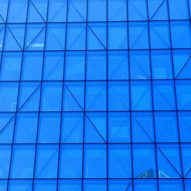 Modern glass building