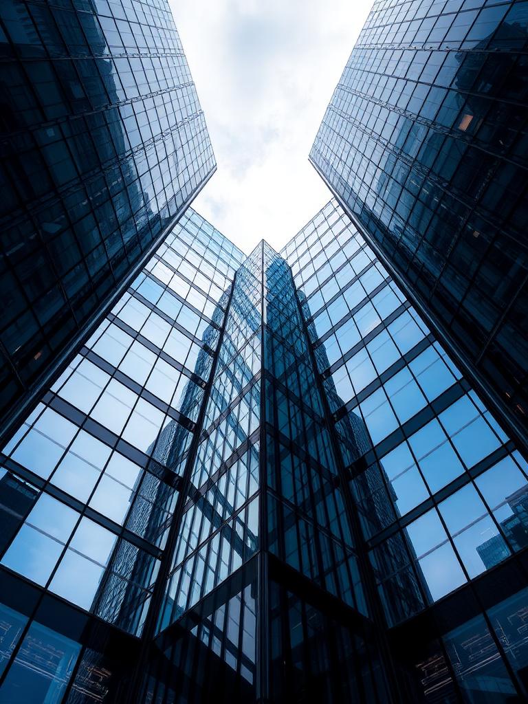 Modern glass building architecture